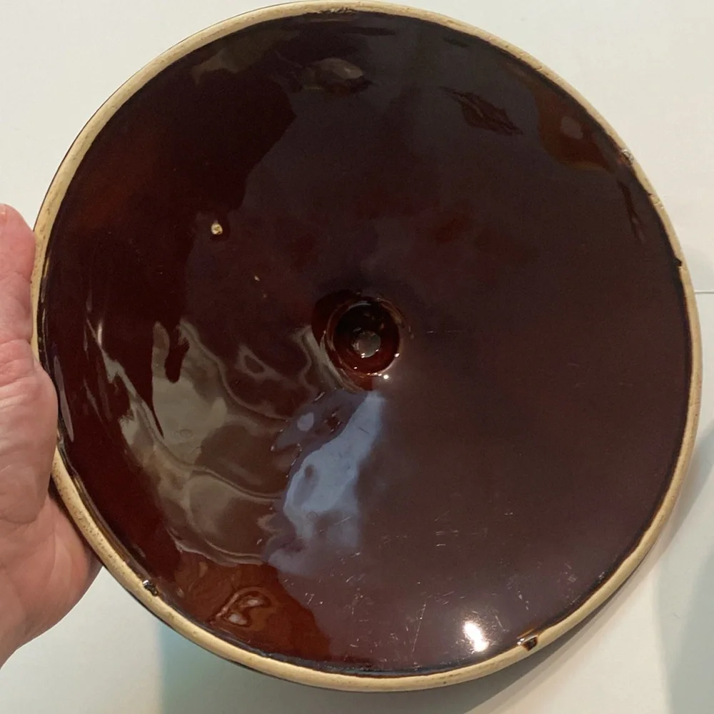 McCoy Brown Drip Glaze Pottery 7076 Bean/Casserole Dish Pot Vintage - Picture 7 of 17